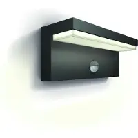 Philips myGarden wandlamp met sensor | Bustan | 2700K | Ultra Efficient | IP44 | 3.8W | Antraciet