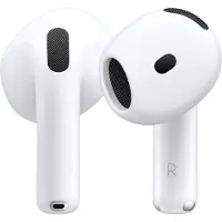 Apple AirPods (4e generatie). AirPods 4, draadloos, geschikt voor bellen, muziek, sport en vrijetijd, oordopjes met microfoon, wit
