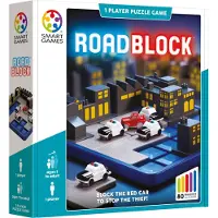 SmartGames RoadBlock - Logisch Denkspel - 80 Educatieve Politie & Boef Uitdagingen - Ruimtelijke Breinbreker & Solospel - Vanaf 7 Jaar