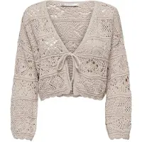 ONLY Gebreid vest 'Beach' taupe