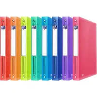 Oxford Urban ringmap, ft A4, uit PP, 4 O-ringen van 30 mm, rug van 4 cm, geassorteerde kleuren
