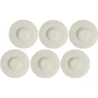 Villeroy & Boch Pastabord Manufacture Rock Blanc 29 cm (6-Delig)