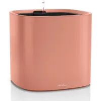 Lechuza PILA Color PLANTER 35 - Plantenbak - met uitneembare binnenbak - met bewateringssysteem - ALL-IN-ONE set met LECHUZA-PON - koraalrood