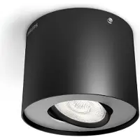 Philips Phase Opbouwlamp LED LED vast ingebouwd 4.5 W Warmwit Zwart