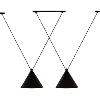 Toolight Plafondlamp Hangend In Loftstijl Zwart APP548-2CP