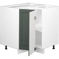 Vicco Fame-Line Hoekkast – 80.5 cm, WB Eik Groen-Goud Landhuis