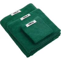 Tekla Unisex Guest Towel Teal Green Maat: 30x50 | Handdoeken Outlet | Unisex | Groen