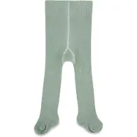 Kipkep Blijf-Maillot Stay-on-Tights Pale Green Groen Jongens/Meisjes Katoen - maat 2-6 mnd