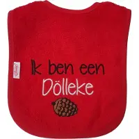 Funnies Rode slab met "Ik ben een Dölleke" - carnaval, oisterwijk, feest, brabant, döllkesgat, dollekesgat, feestje, dolleke