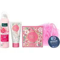 Kneipp Cadeauset Embrace Life & Maja Rose Love - Maja Love Rose Soap 100g - Douchefoam 200ml Embrace Life - Maja Love Rose Handcreme 80ml