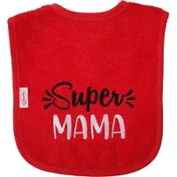 Funnies Rode slab met "Super Mama" - moederdag, zwanger, cadeautje, kraamcadeau, grappig, geschenk, baby, tekst