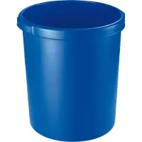 HAN KLASSIK 1834-14 Prullenbak 30 l (Ø x h) 30.3 cm x 41 cm PP Blauw 1 stuk(s)