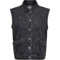 ONLY Bodywarmer 'ONLKENNEDY' black denim