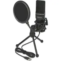 DeLOCK USB Condenser Microphone Set - for Podcasting, Gaming and Vocals