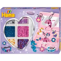 Hama strijkkralen 2400 stuks sieradenset paars