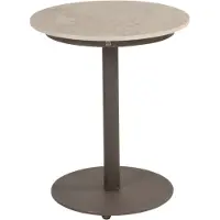 4 Seasons Outdoor Koffietafel Boaz 45 Antraciet Terre Rond 4SO Tafel Buiten Tuintafel