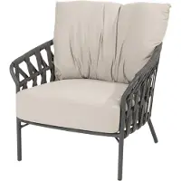 4 Seasons Outdoor Lounge Tuinstoel Albareto Antraciet 4SO Kussens Stoel Buiten Tuin