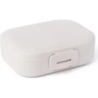 Amuse Snackbox Small Sand - 165ml - Snackdoosjes klein - Vershoudbakjes met clipsluiting - Compacte Koekendoos - BPA-vrije Fruitbakje - Beige - 109x80x37mm