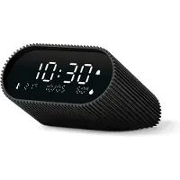 Lexon LCD wekker Ray Clock met thermometer en hygrometer Zwart