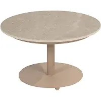 4 Seasons Outdoor Boaz lounge tuintafel 60xH35 cm ceramic middenpoot latte