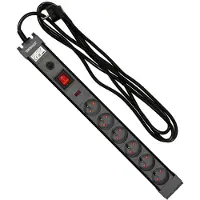 Paymali Sthor - Overspanningsbeschermingsstekkerdoos - 6 Stopcontacten - 3m