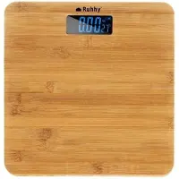 Ruhhy 22522 Digitale personenweegschaal 180 kg bamboe