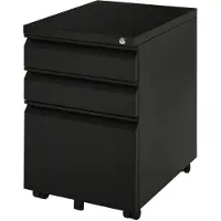 EStore archiefkast - kantoorkast met 3 lades - wielen - staal - wit