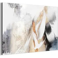 MuchoWow Aluminium schilderij 150x100 cm - Wanddecoratie metaal - Abstract - Gold - Design - Luxe - Metalen muurdecoratie woonkamer - Decoratie industrieel - Foto op dibond - Industriële accessoires slaapkamer