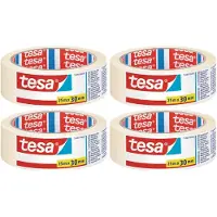 TESA Afplaktape - 4x - 30 mm x 25 m - schilderstape - Maskeertape - Verf afplakband/tape - Masking tape