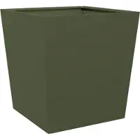 vidaXL Plantenbak 50x50x50 cm staal olijfgroen