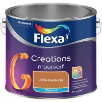Flexa - Creations Muurverf Zijdemat - 85% Kastanje - Mengverf - 2,5 L
