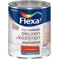 Flexa - Mooi Makkelijk Deuren & Kozijnen Zijdeglans - Puur Klaproos - Mengverf - 750 Ml