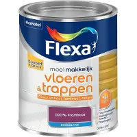 Flexa - Mooi Makkelijk Vloeren & Trappen Zijdeglans - 100% Framboos - Mengverf - 750 Ml