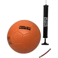 Touzani Fc-straat - bal - oranje maat:5 + pomp
