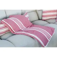 Lalay Hamam plaid XXL Krem Sultan dusty rose van Lalay
