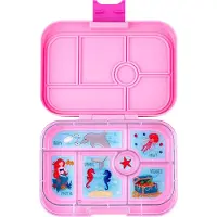 Yumbox Original - lekvrije Bento box lunchbox - 6 vakken - Power Pink / Mermaid tray