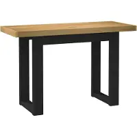 vidaXL Bureau NOAIN U-vormige poten 120x50x75 cm massief hout