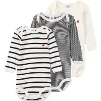 Petit Bateau Rompertje/body rood / zwart / wit