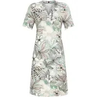 Ringella Nachthemd groene en roze bloemen | Maat 36
