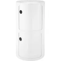 Kartell Componibili Classic Big Round Opbergkast 2 high elements | White