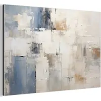 MuchoWow Aluminium schilderij 150x100 cm - Wanddecoratie metaal - Aquarel - Abstract - Kunst - Metalen muurdecoratie woonkamer - Decoratie industrieel - Foto op dibond - Industriële accessoires slaapkamer