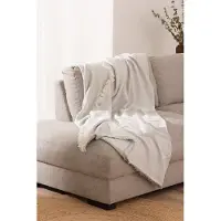 Belmarti Namibia plaid 180 x 260 cm - lichtgrijs