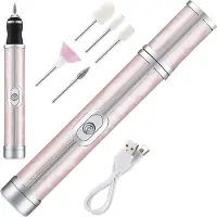 Trendmix Draadloze Elektrische Nagelvijl Nagelfrees Met 5 Bitjes Roze - 4 Bedieningsmodi - Manicure Pedicure Set Elektrisch - Oplaadbaar - USB C Kabel