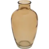 Atmosphera Glazen Scot Vaas - 9x6x11cm - Bruin
