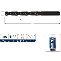 Rotec HSS-R spiraalboor, DIN 338, type N, ø4,7