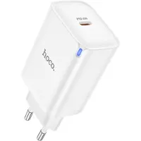 Hoco 45W Oplader - Wit - USB C Snellader 45W - Power Delivery QC – Compact Reislader met Type C Poort - USB-C PD Adapter