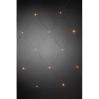 Konstsmide - LED-lichtnet, 96 amberkleurige LED's, 24V transformator voor buitengebruik, zwarte kabel; artikelnummer: 3757-800