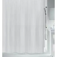 Spirella douchegordijn decor TWILL - WIT - PVC - 180 x 200 cm