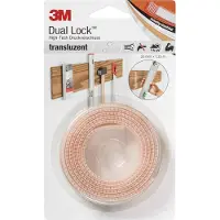 3M Klittenband Om vast te plakken (l x b) 1.25 m x 25 mm Transparant 1 stuk(s)