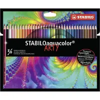 Stabilo STABILOaquacolor - Premium Aquarel Kleurpotloden - ARTY - Etui Met 36 Kleuren